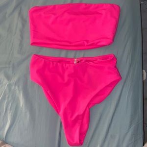 Strapless Pink Bikini